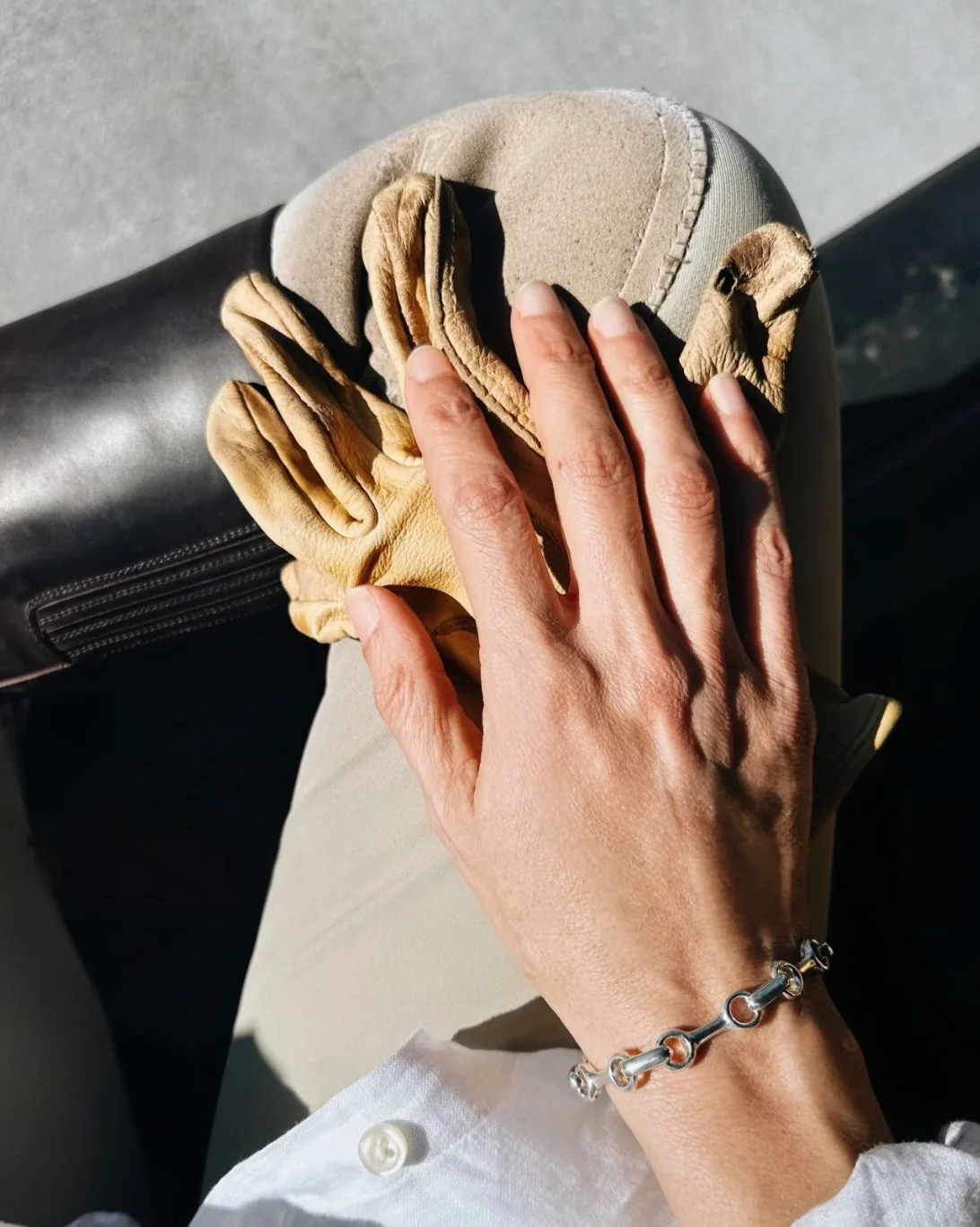 25mm Double Beam Chain Bracelet | Sterling Silver - Image 3