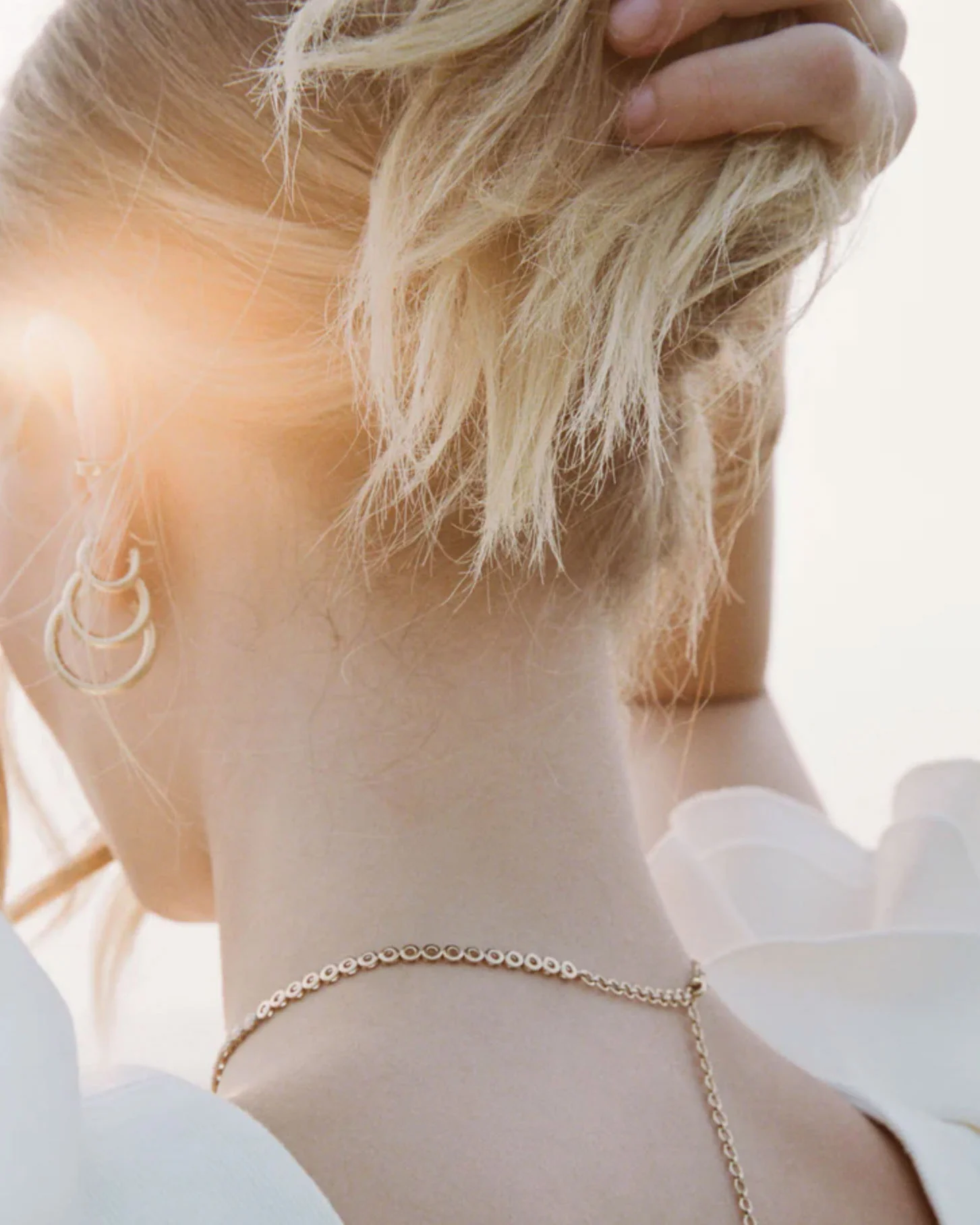 .75" Thick Bubble Hoops | Yellow Gold - Image 2