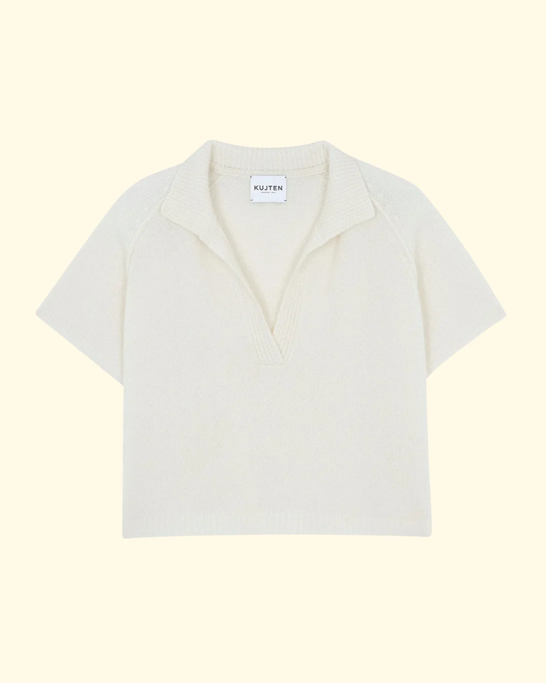 Aenor Short Sleeve Sweater | Blanc