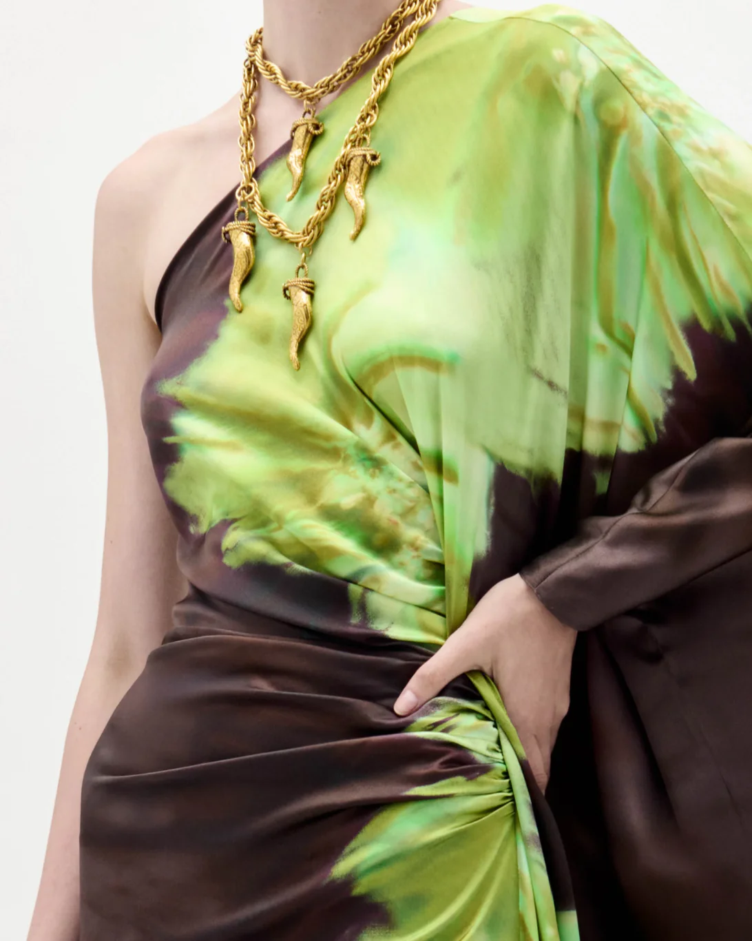 Afrodita Dress | Green Flower - Image 3