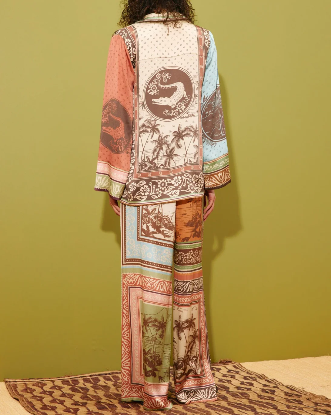 Alberta Silk Pant | Multi - Image 4
