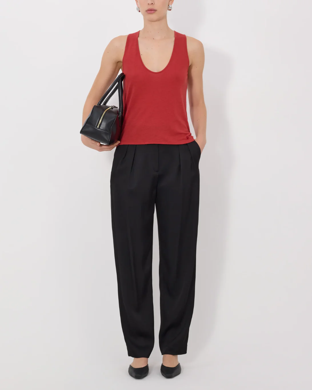 Albia Tank Top | Red - Image 2