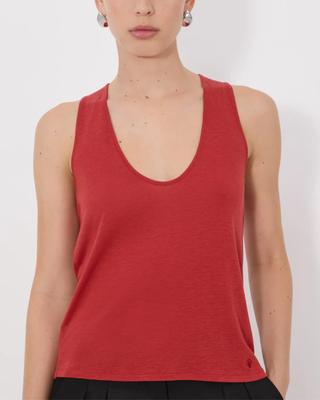 Albia Tank Top | Red - Image 4