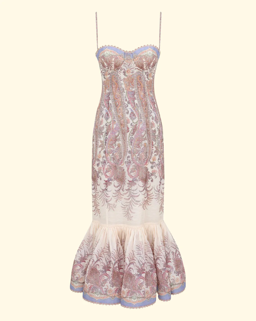 Alchemy Gown | Cream Paisley