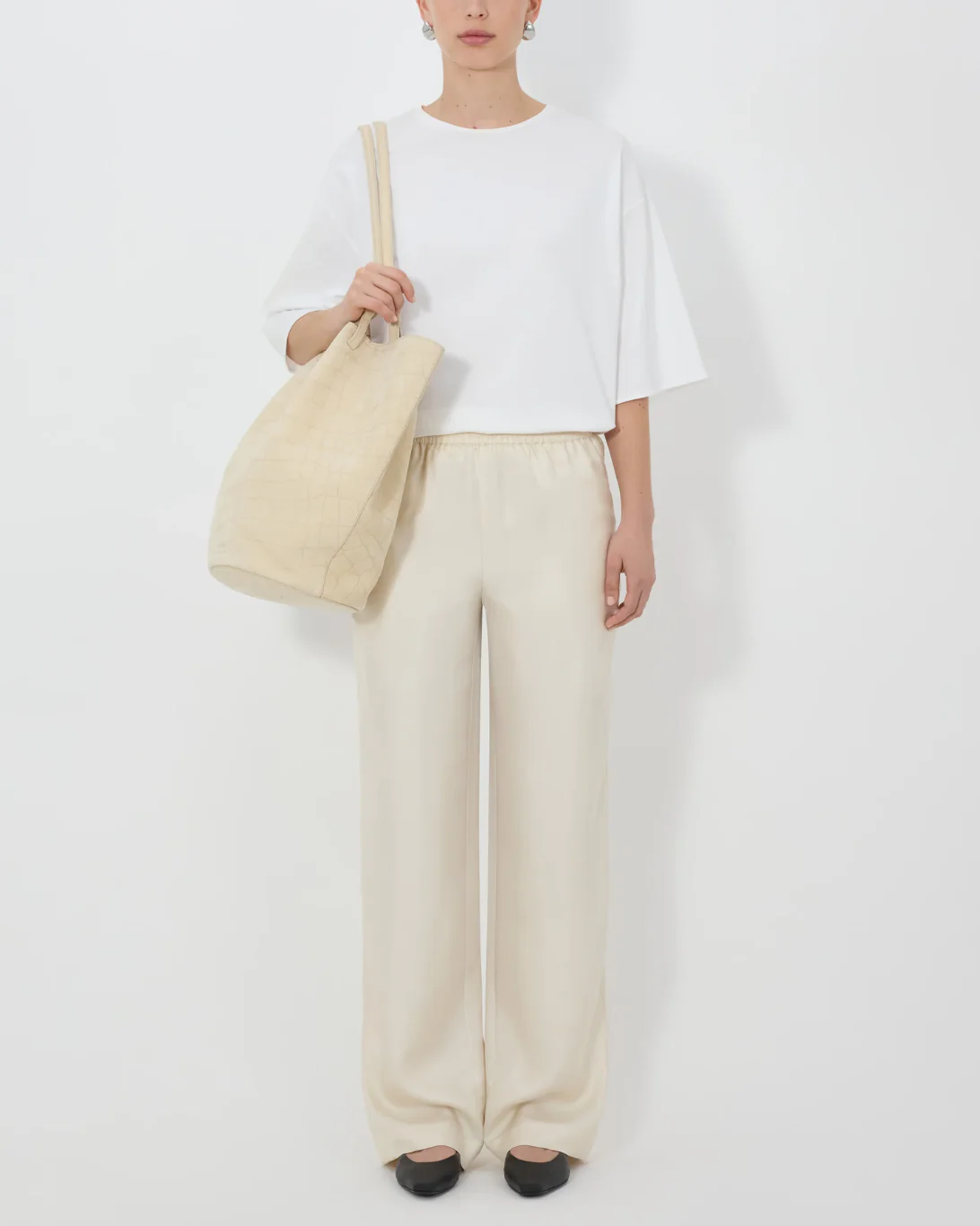 Alera Wide Leg Pant | Ivory - Image 2