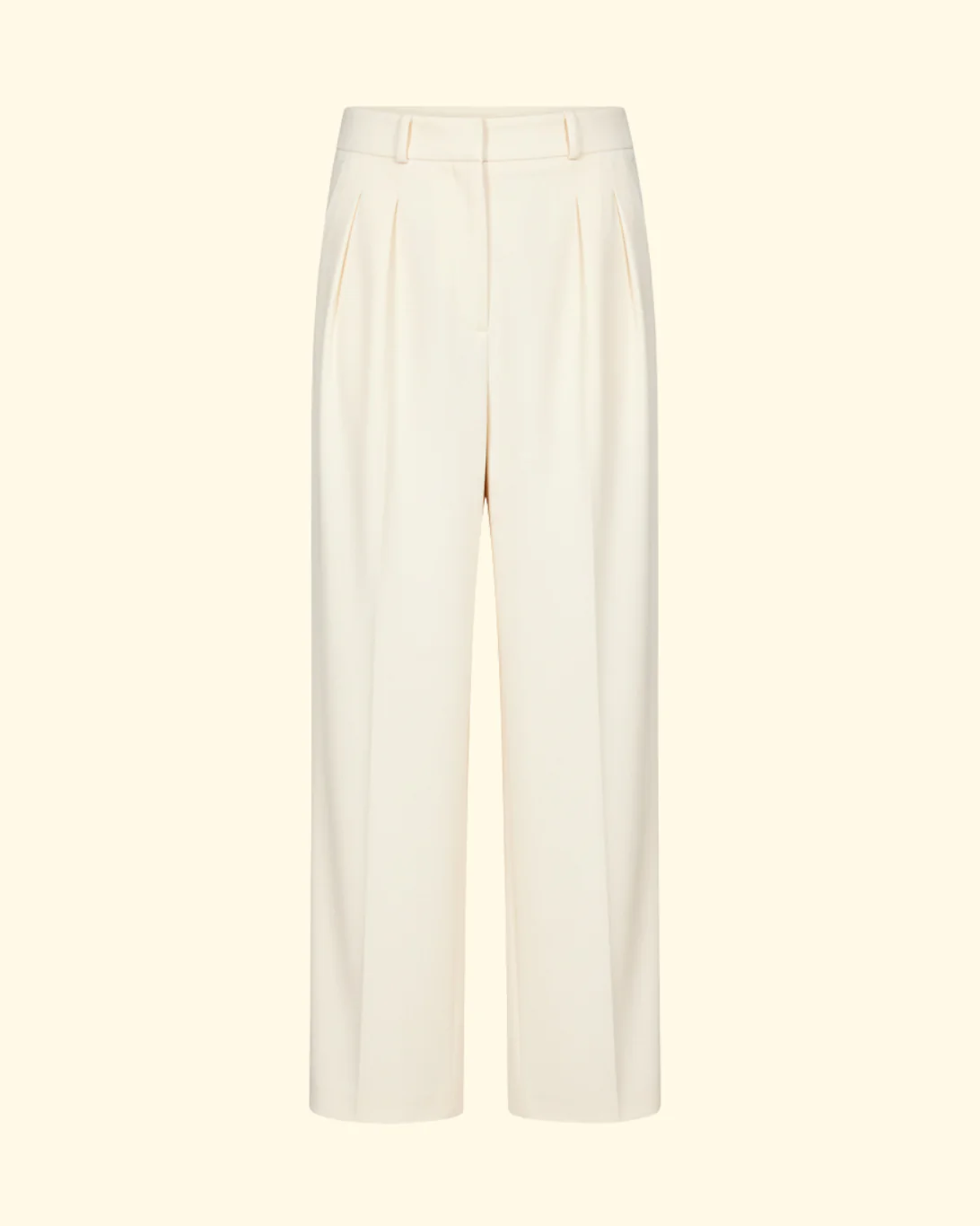 Alio Pleated Tailored Pant | Ivory