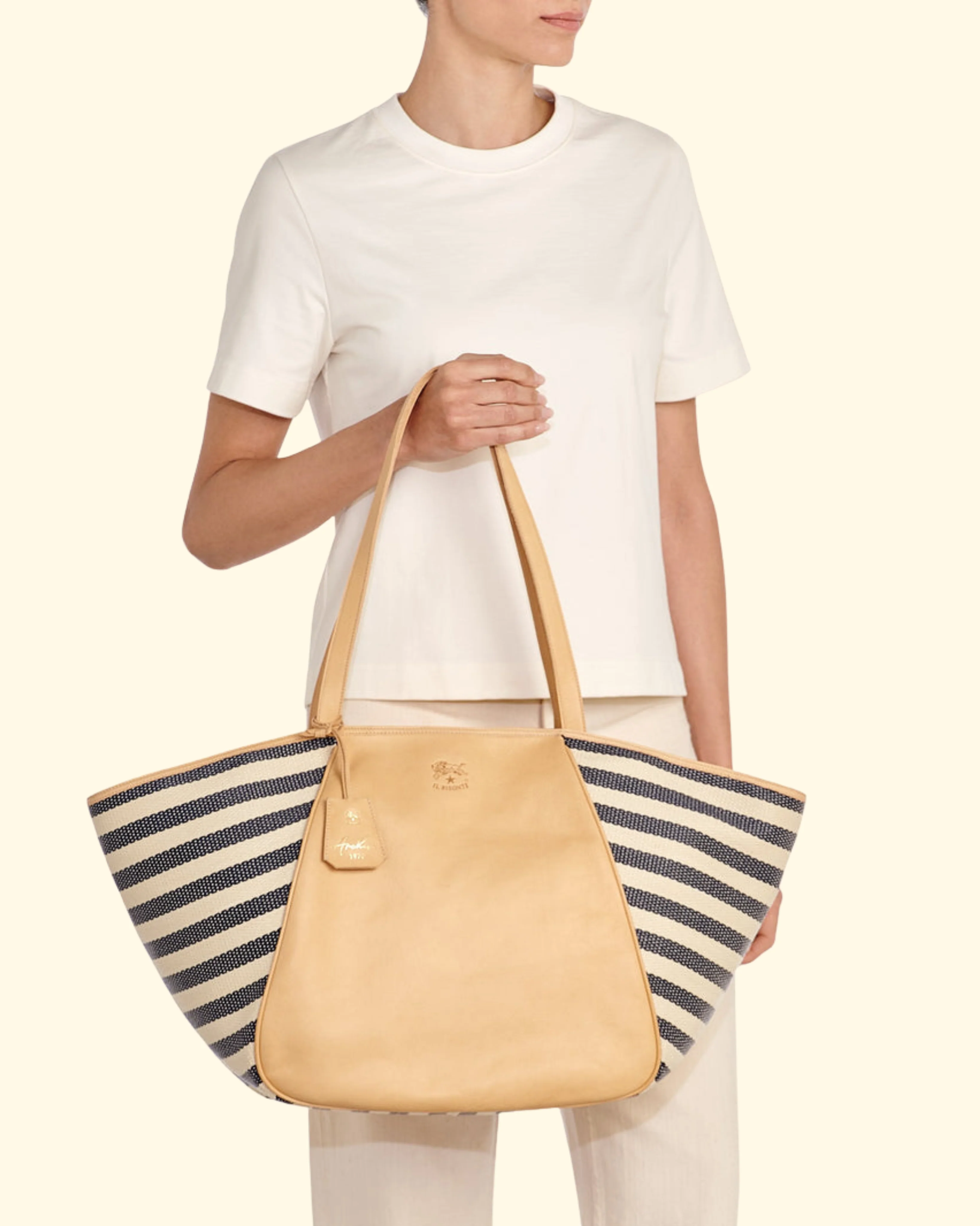 Archive 1970 Tote | Riga Blue & Naturale - Image 4