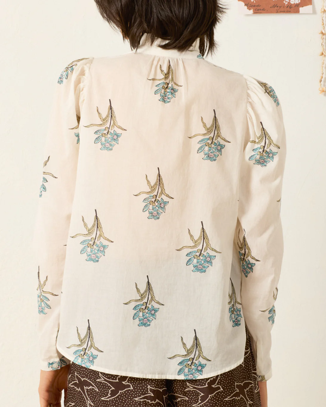 Artemis Sky Mist Flower Shirt | Off-White - Image 2