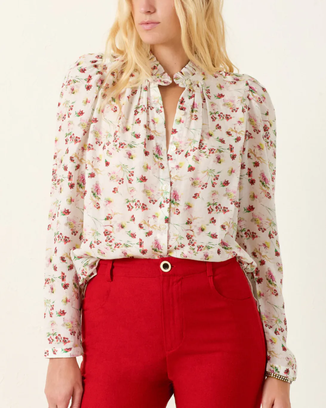 Artemis Wild Garden Shirt | White - Image 3