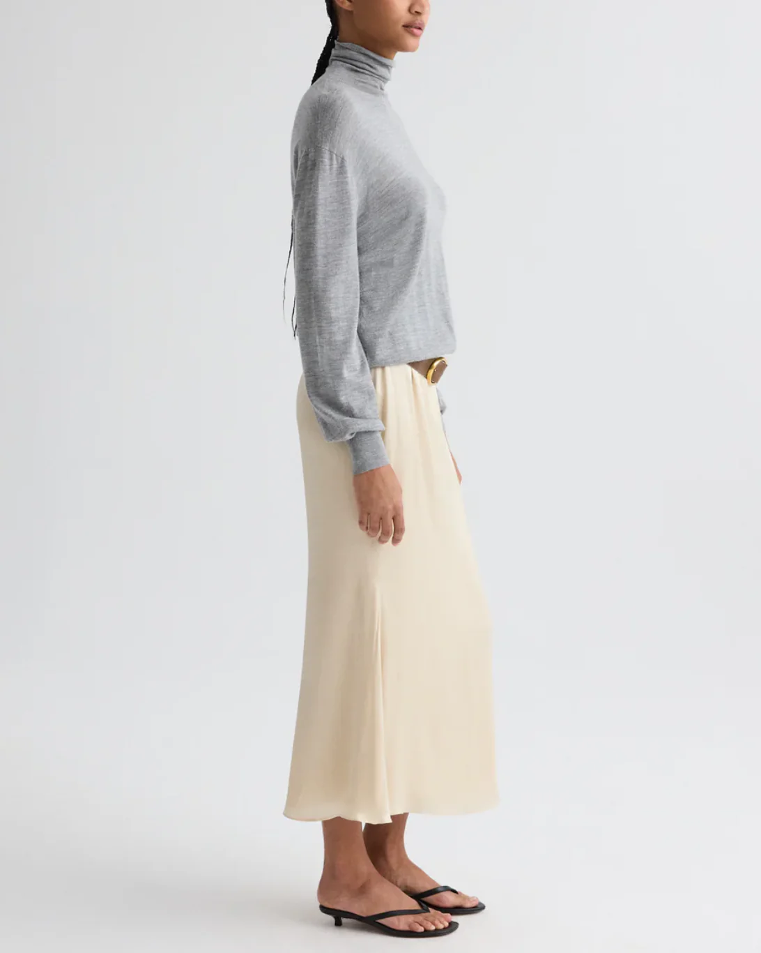 At Last Midi Skirt | Parchment - Image 4