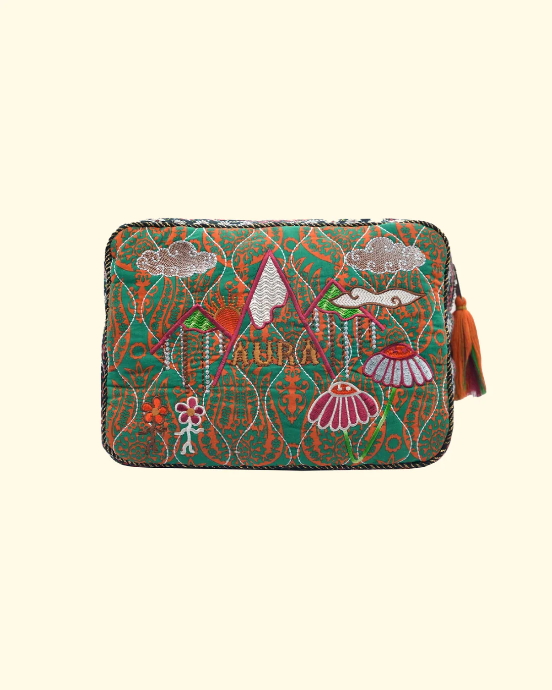 Aura Big Pouch | Green/Orange - Image 2