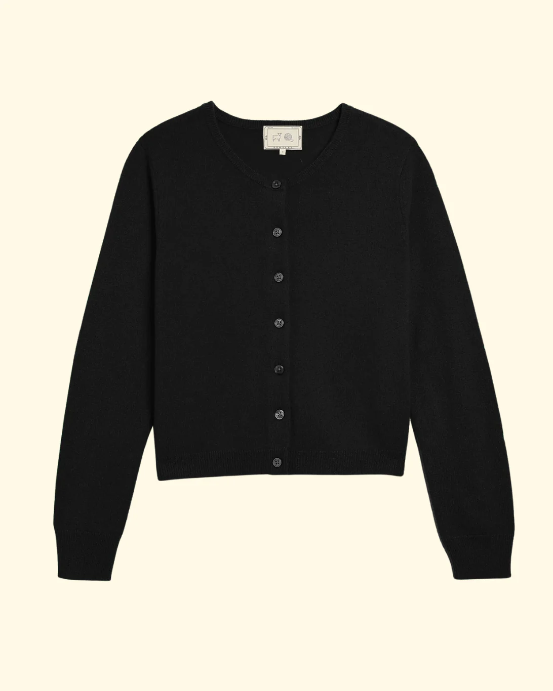 Ava Cashmere Cardigan | Black