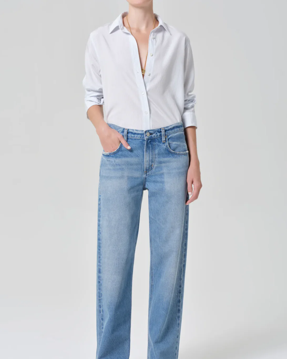 Avni Slim Shirt | Blue Micro Stripe - Image 5