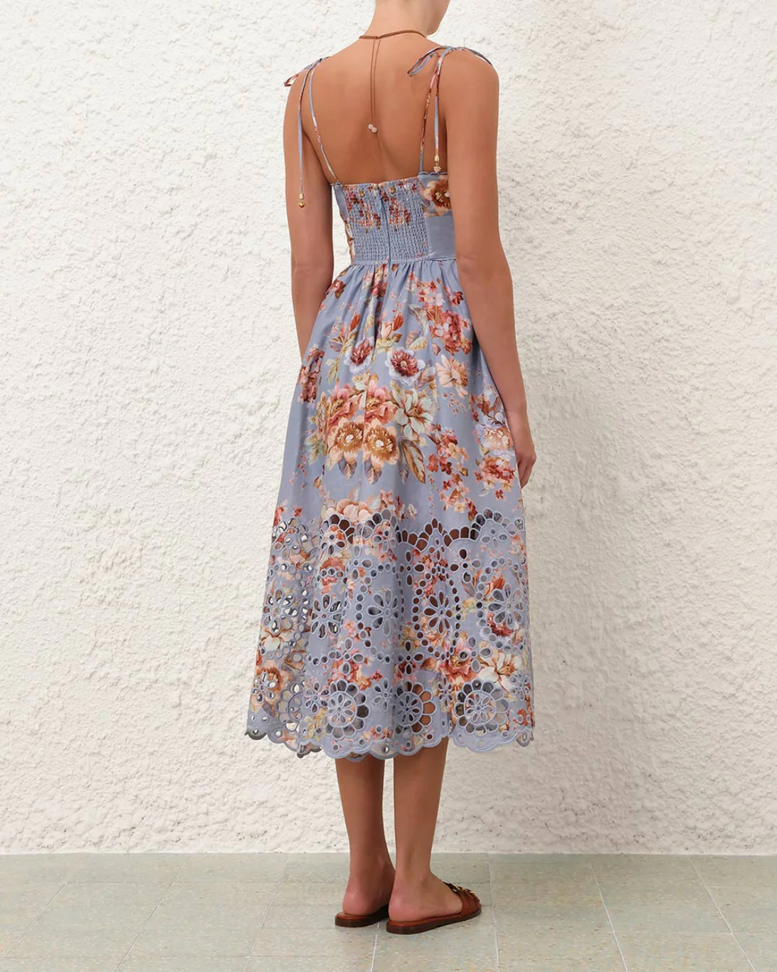 Awaken Picnic Dress | Chambray Floral - Image 3