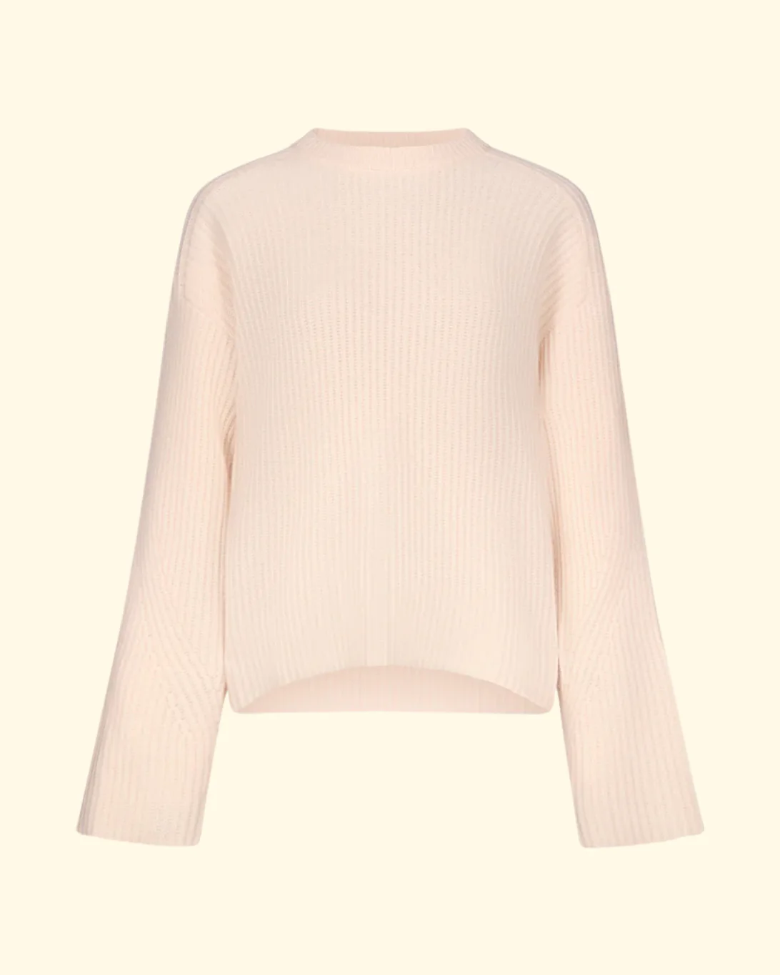 Axel Ribbed Sweater | Light Pink