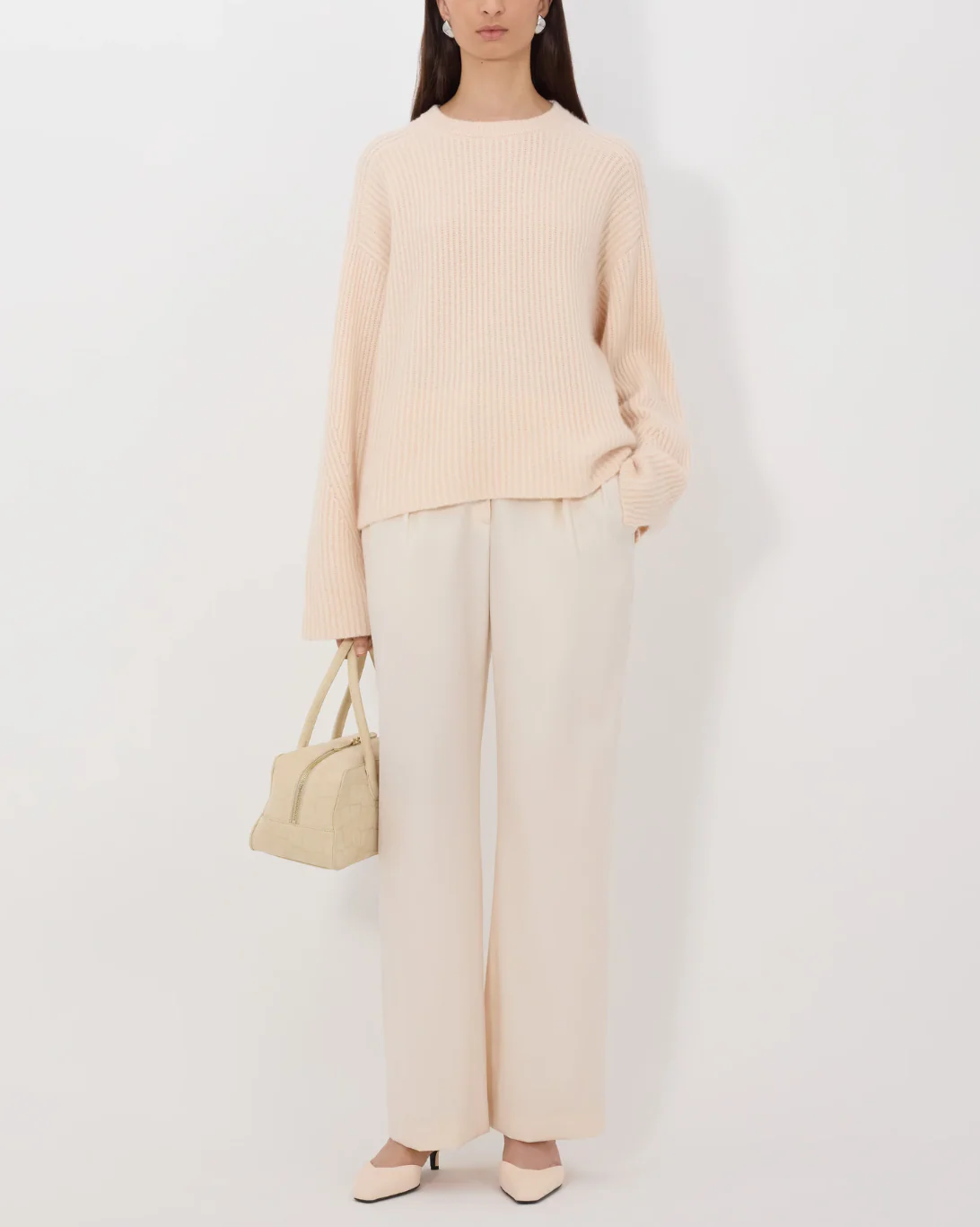 Axel Ribbed Sweater | Light Pink - Image 2