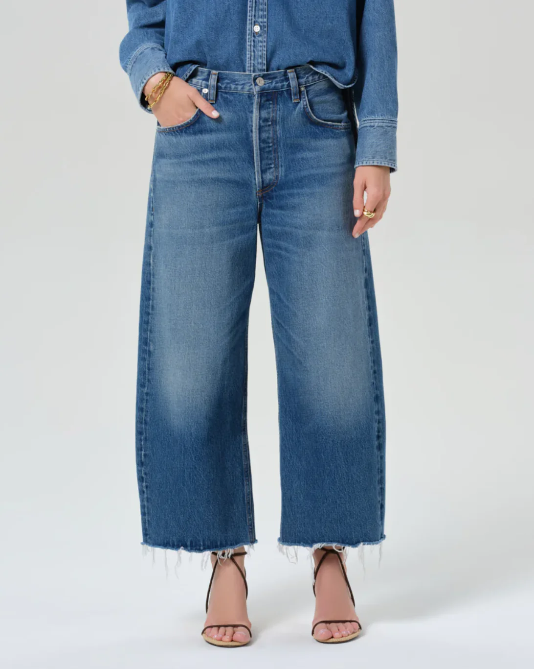 Ayla Raw Hem Crop | Chaya - Image 2