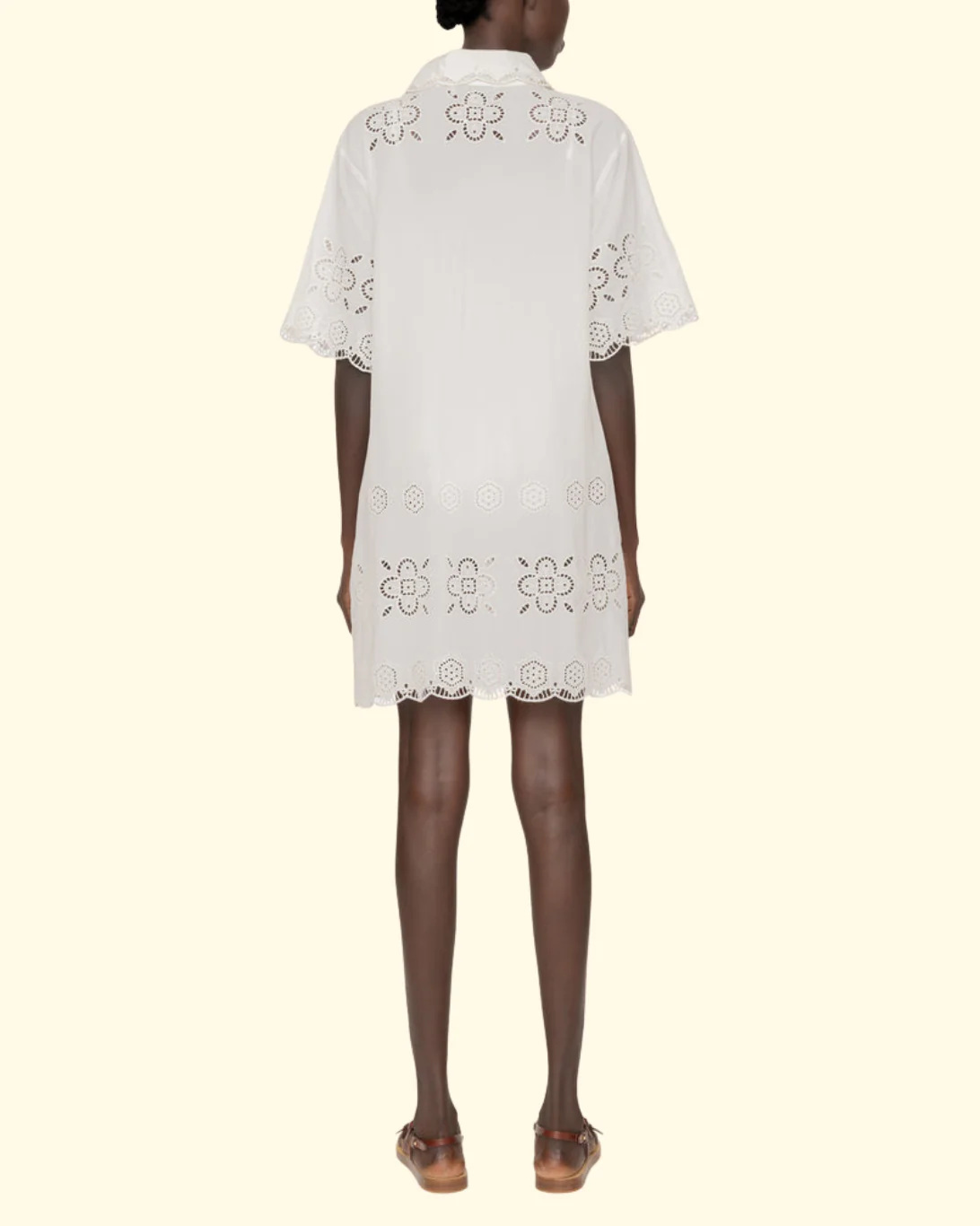 Babette Eyelet Swim Coverup | White - Image 3
