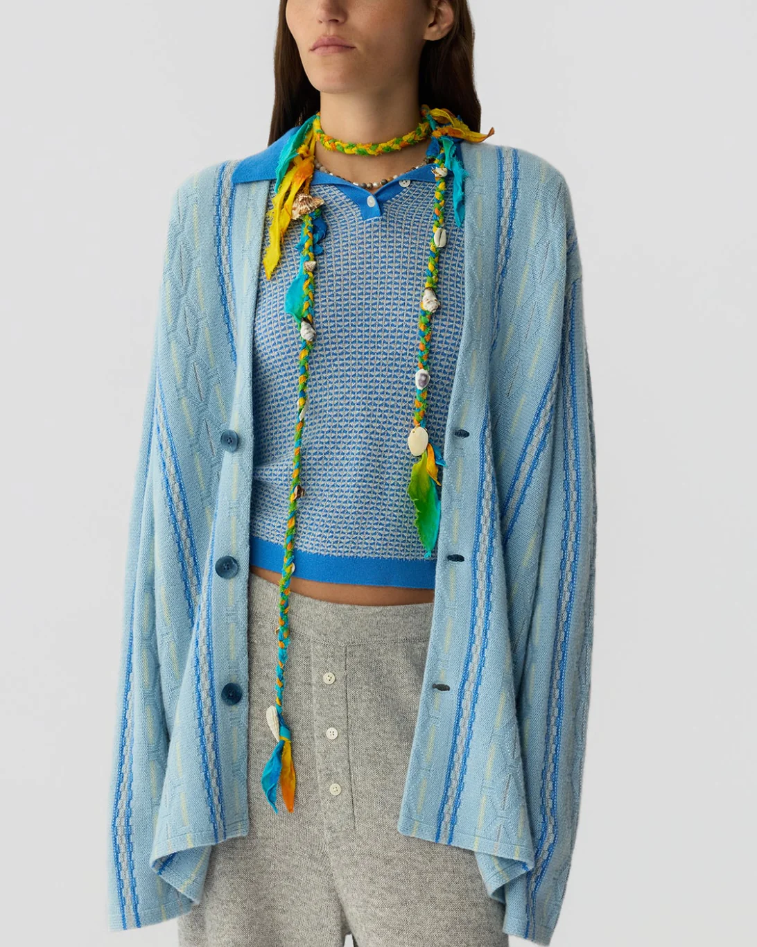 Baja Everywear Cardigan | Clear Sky Combo - Image 4