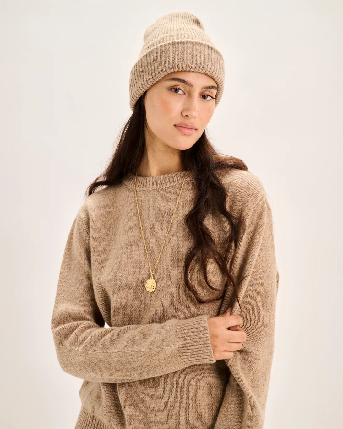 Bebe Beanie | Camel Cashmere - Image 3