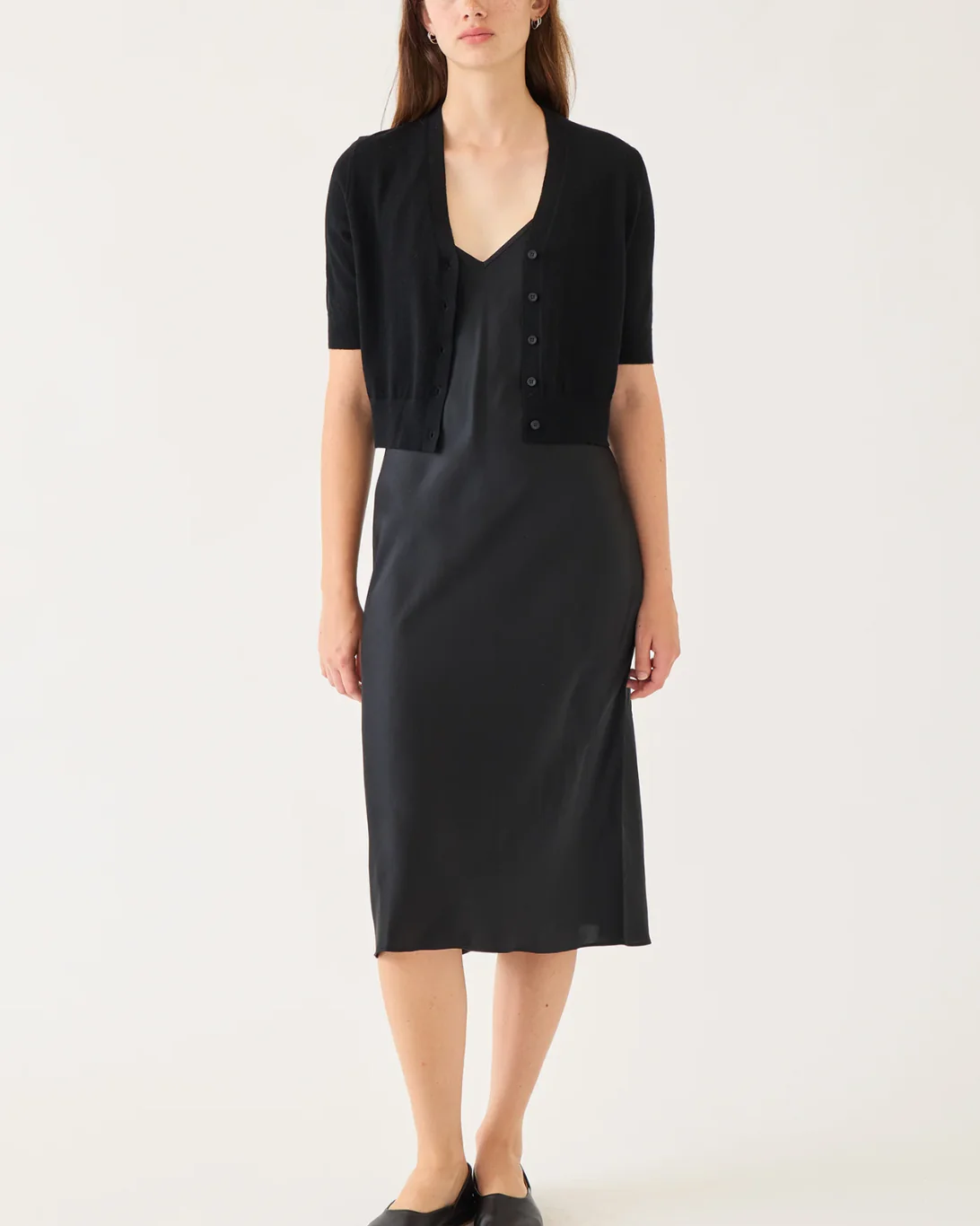 Bella Superfine Cashmere Cardigan | Black - Image 2