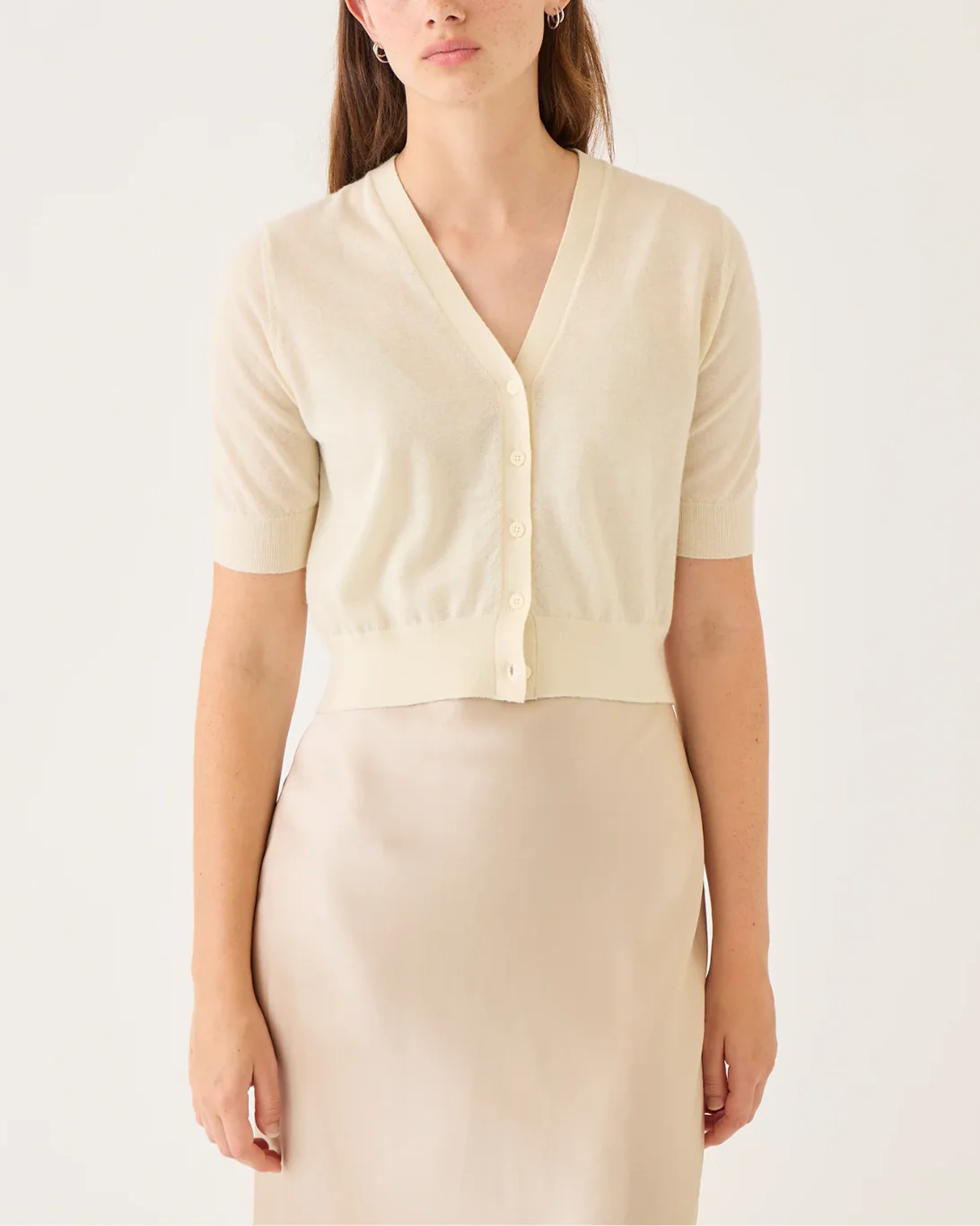 Bella Superfine Cashmere Cardigan | Ivory - Image 2