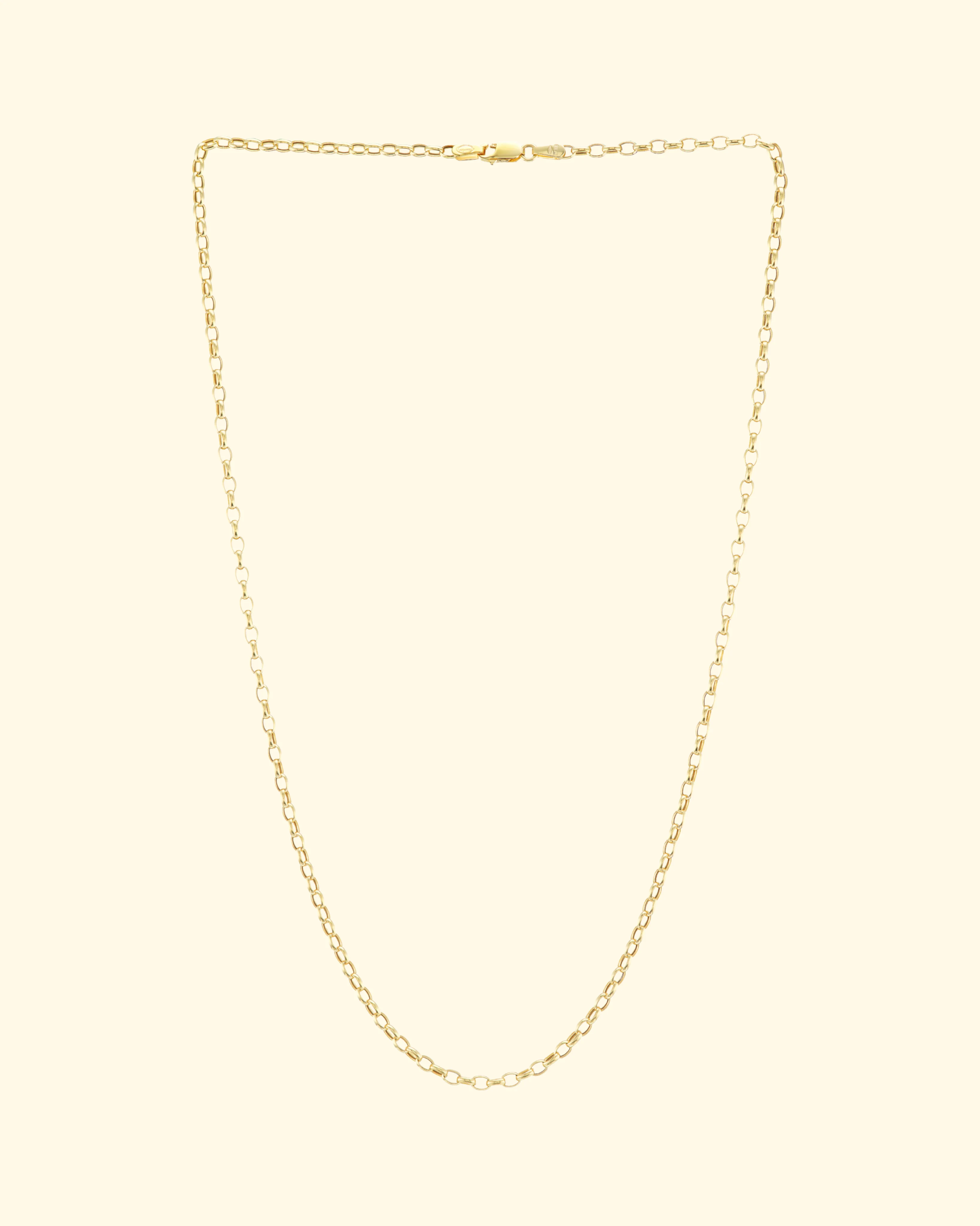 Blue Tourmaline Eye Pendant With Chain | 18k Yellow Gold - Image 5