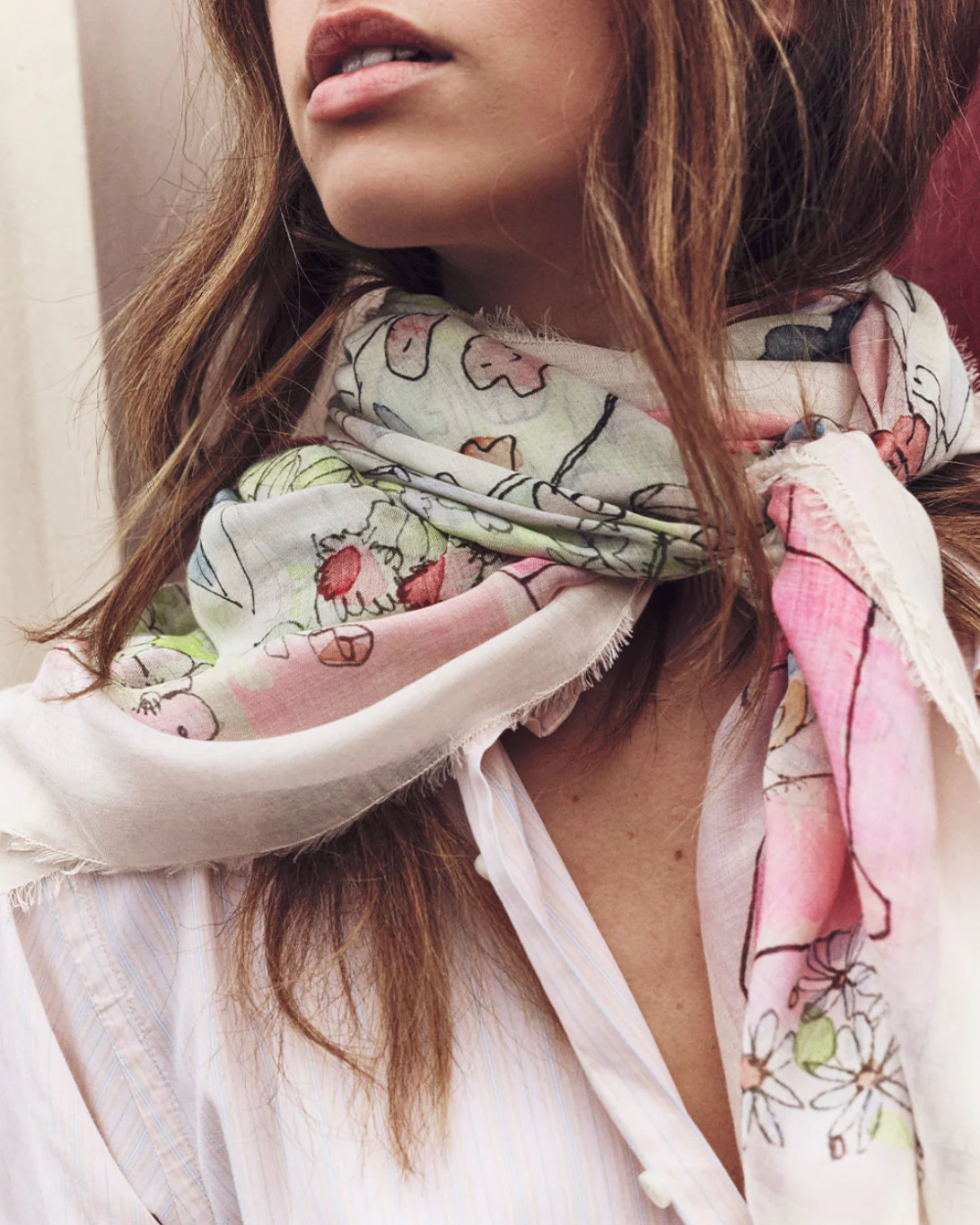 Botticelli Scarf | Multi Artwork - Image 4