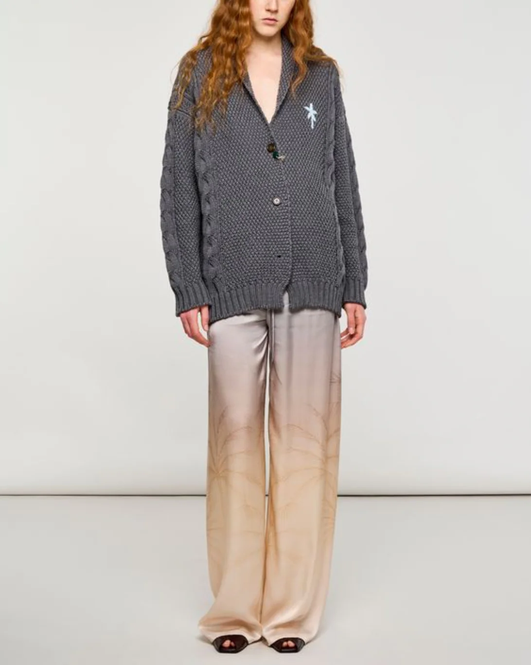 Braid Cardigan | Grey - Image 3