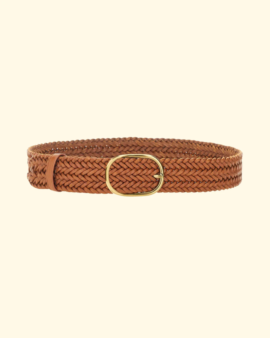 Brass Oval Buckle | Tan