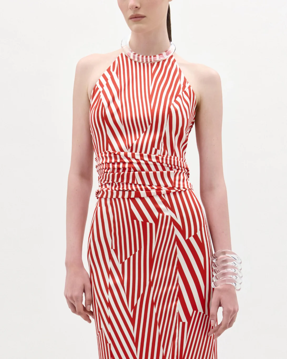 Carmela Blouse | Red Stripes