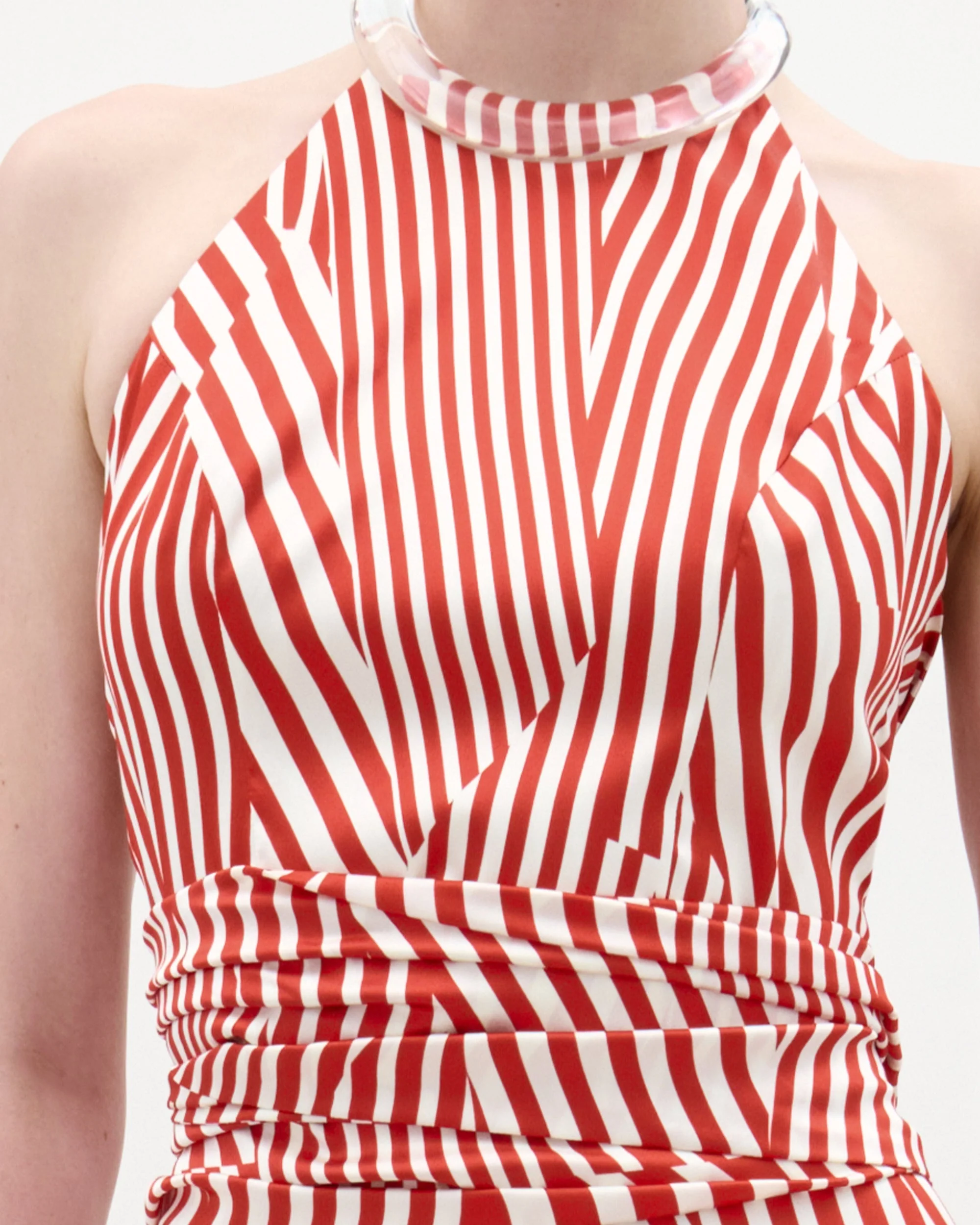 Carmela Blouse | Red Stripes - Image 3
