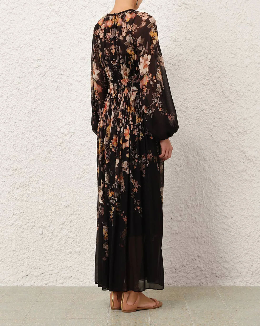 Carousel Billow Maxi Dress | Black Songbird - Image 4