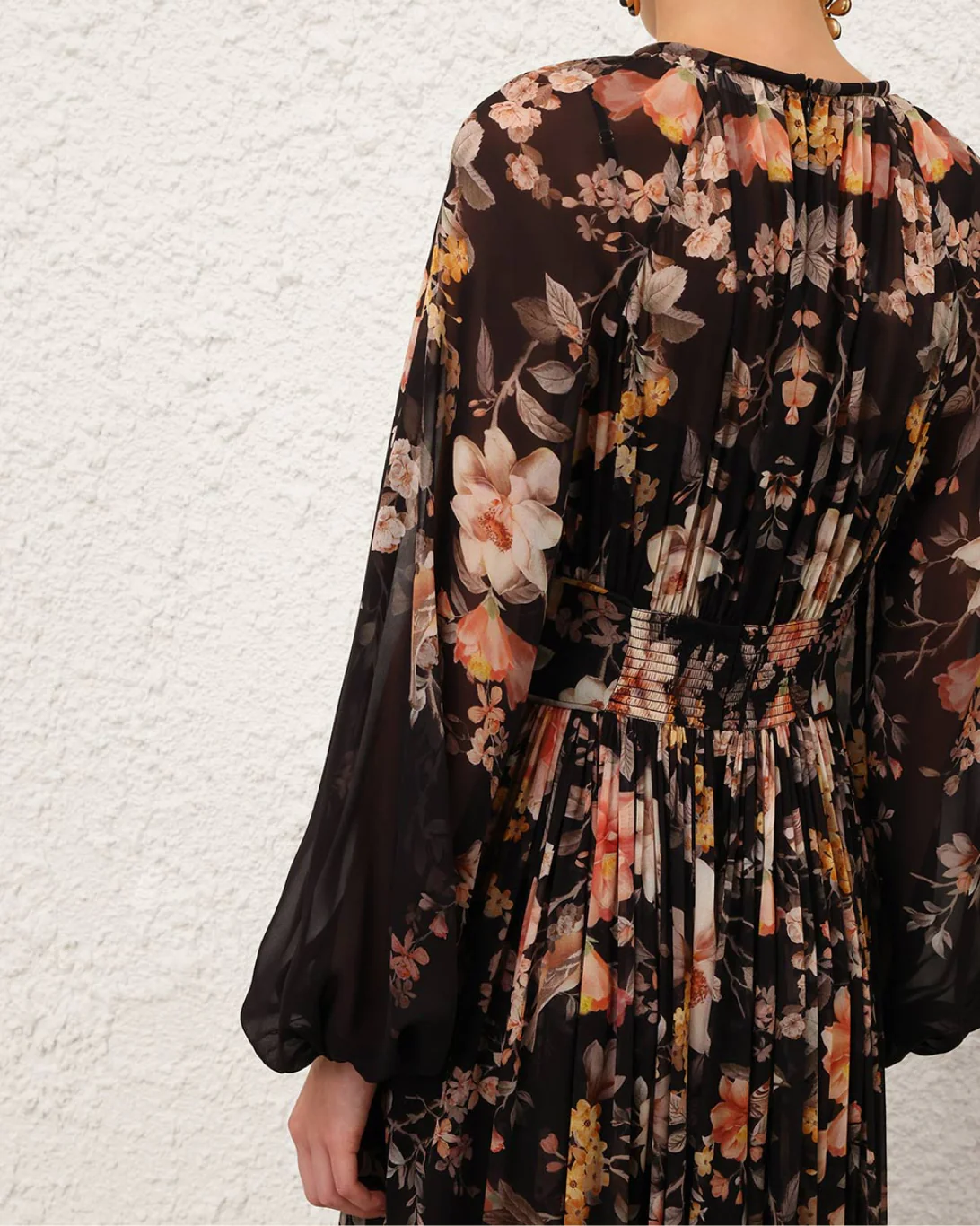 Carousel Billow Maxi Dress | Black Songbird - Image 5