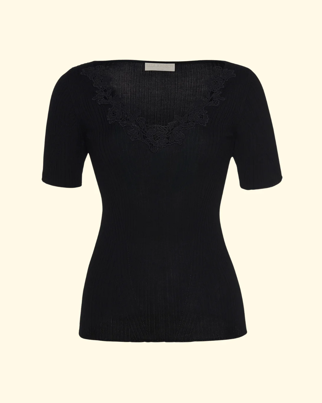 Celeste S/S Knit Top | Noir - Image 4