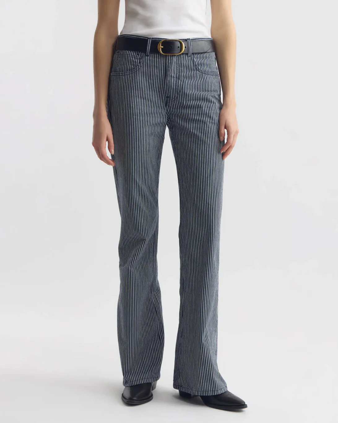 Celia Striped Jean | Railroad Stripe - Image 3
