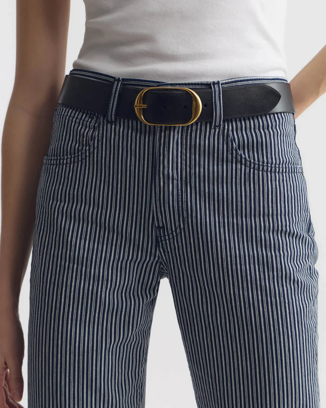 Celia Striped Jean | Railroad Stripe - Image 4