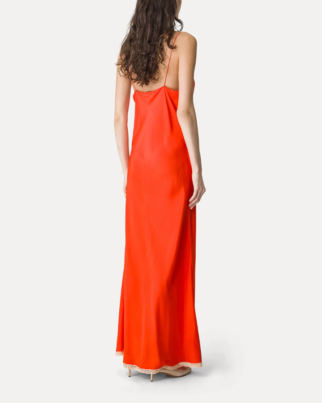 Chic Slip Dress with Lace | Rouge - Image 3