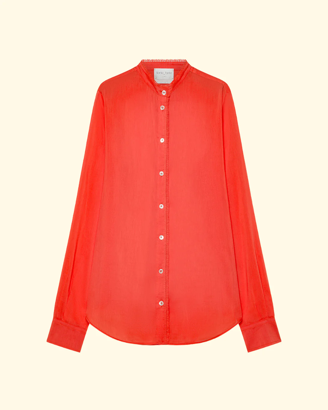 Co/Se Voile Grandfather Shirt | Rouge
