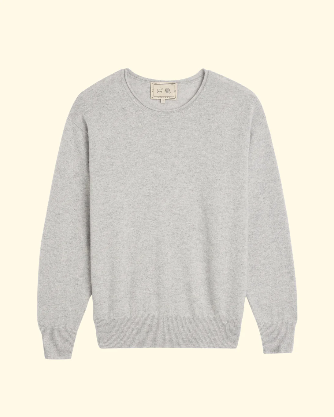 Coco Cashmere Sweater | Light Heather