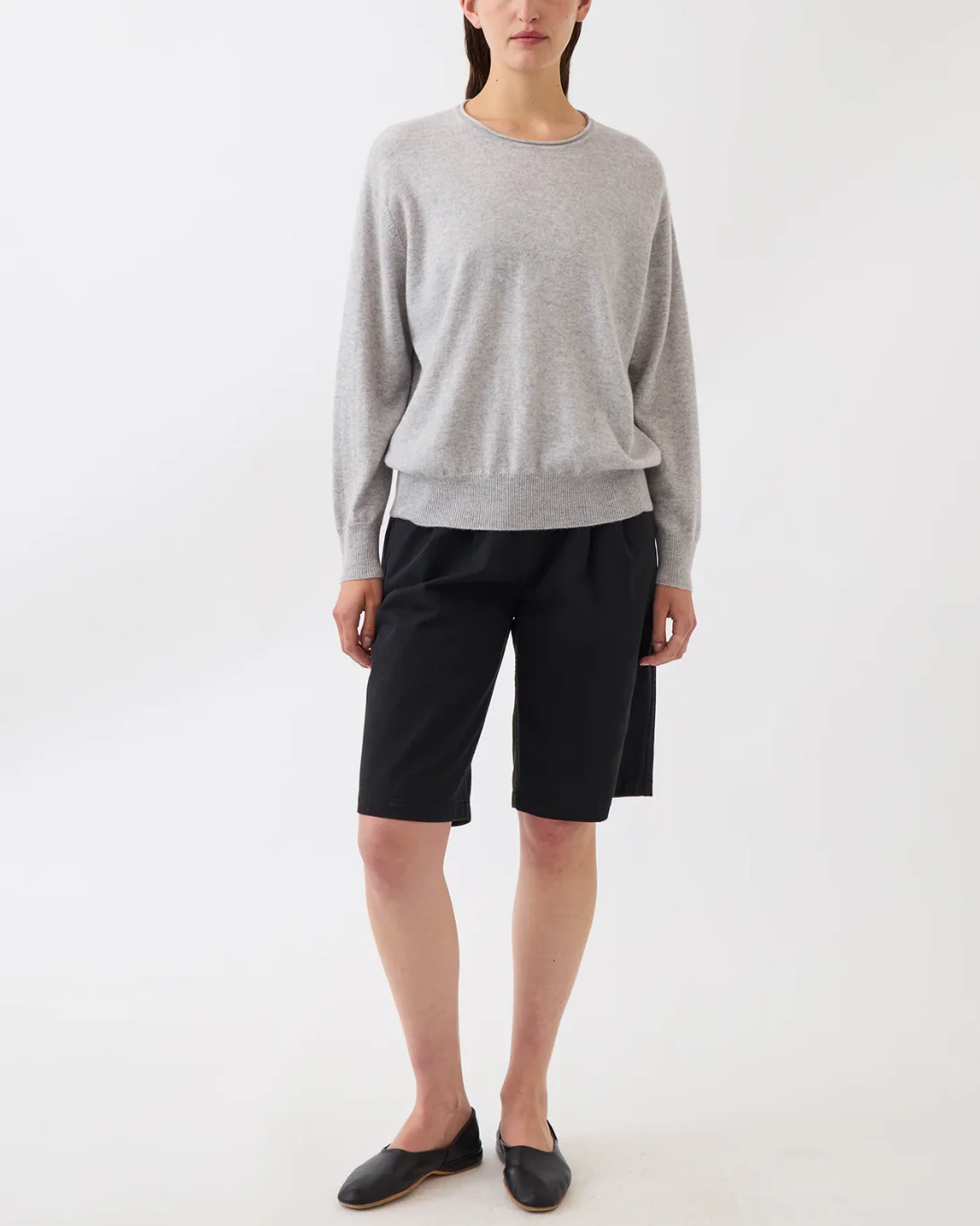 Coco Cashmere Sweater | Light Heather - Image 3