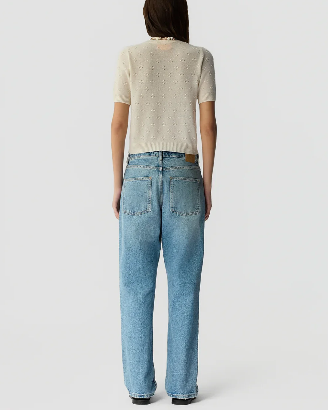 Compass Sweater Tee | Cream - Image 4
