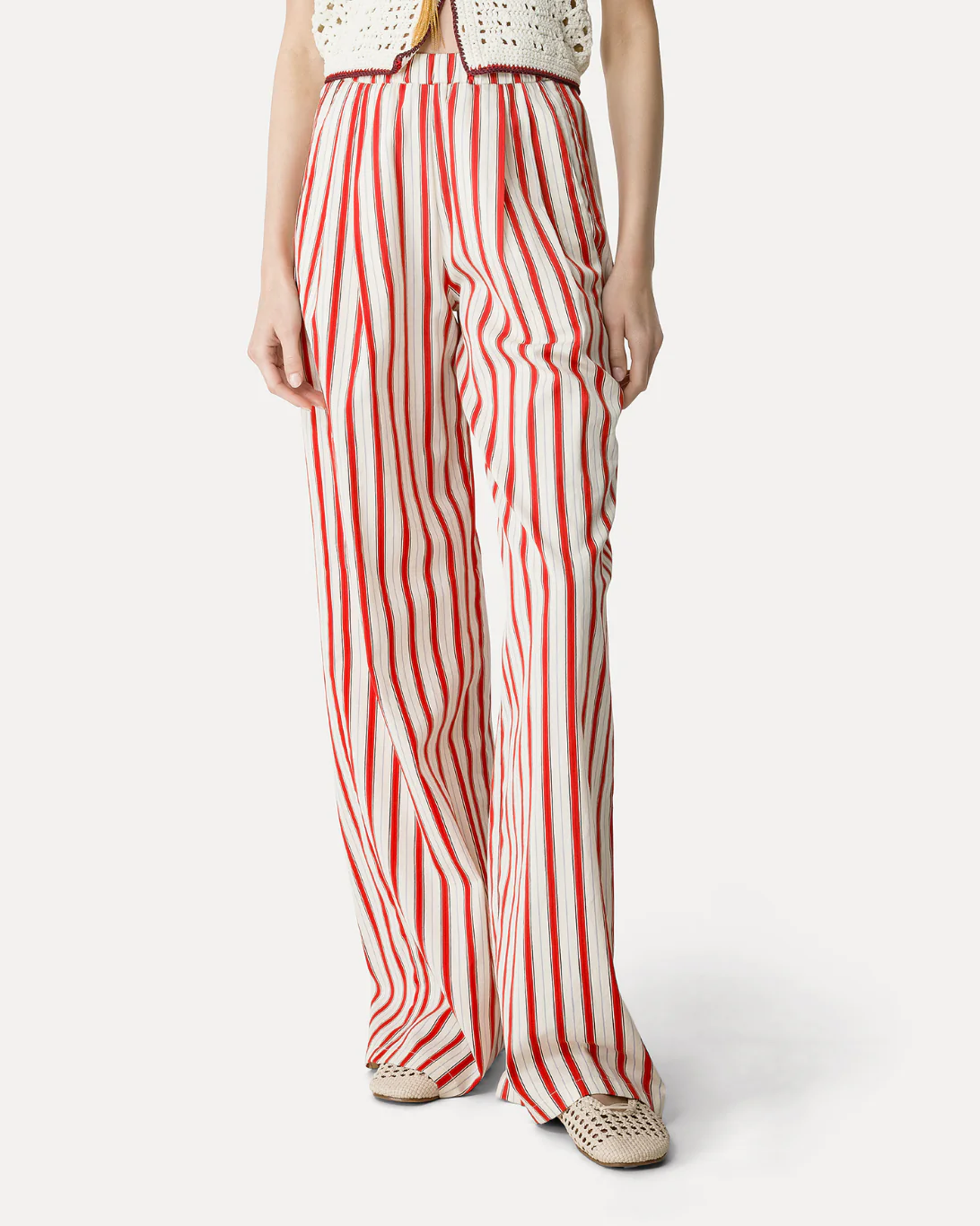 Contemporary Pinstriped Pants | Rouge - Image 2