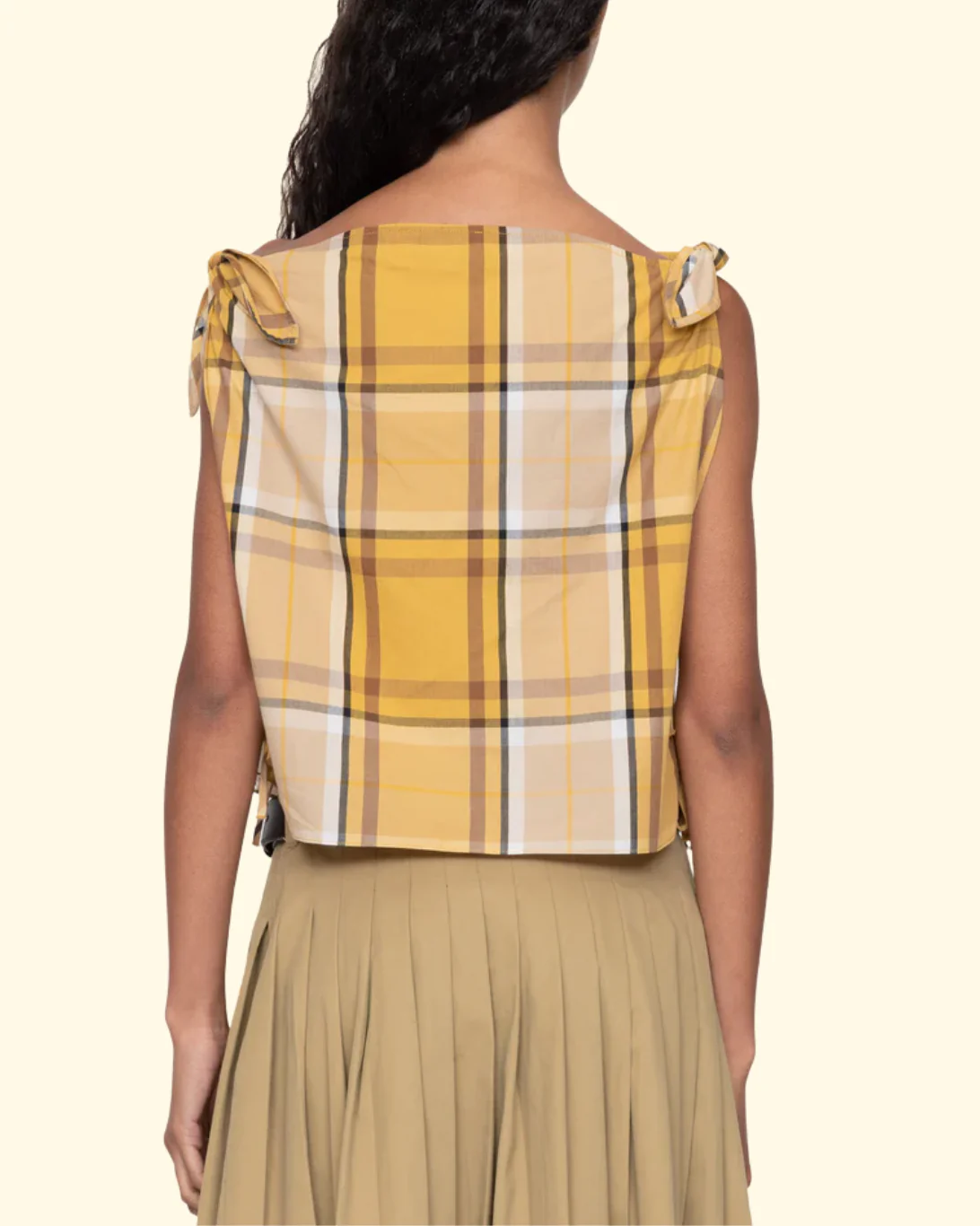 Copeland Plaid Top | Yellow - Image 4
