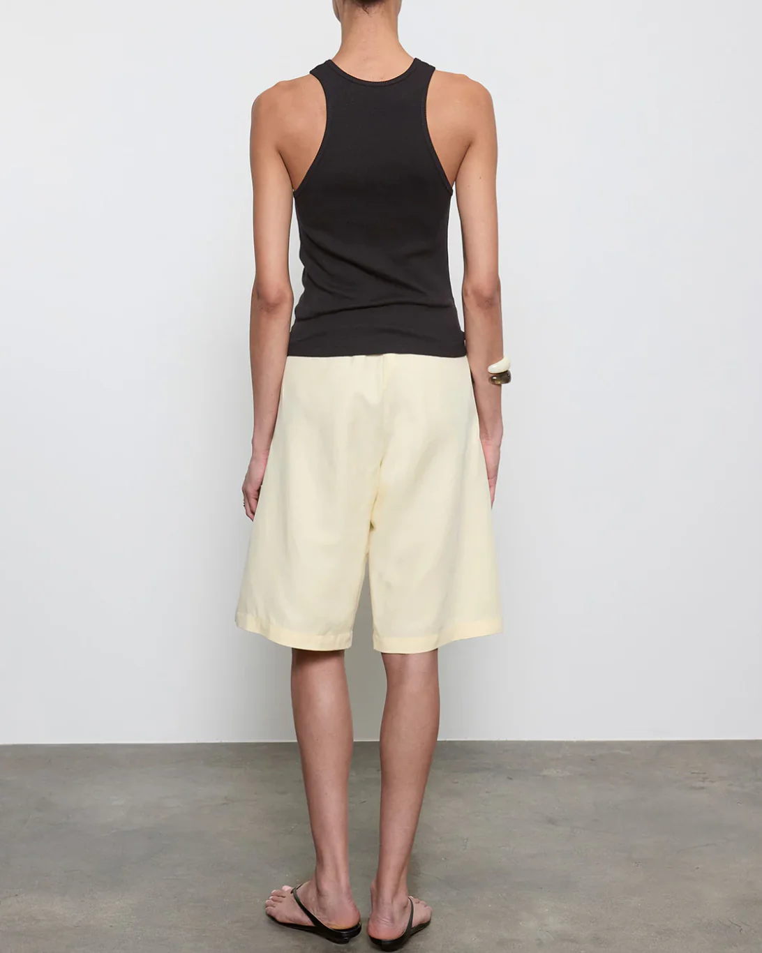 Cotton Rib Boy Tank | Black - Image 2