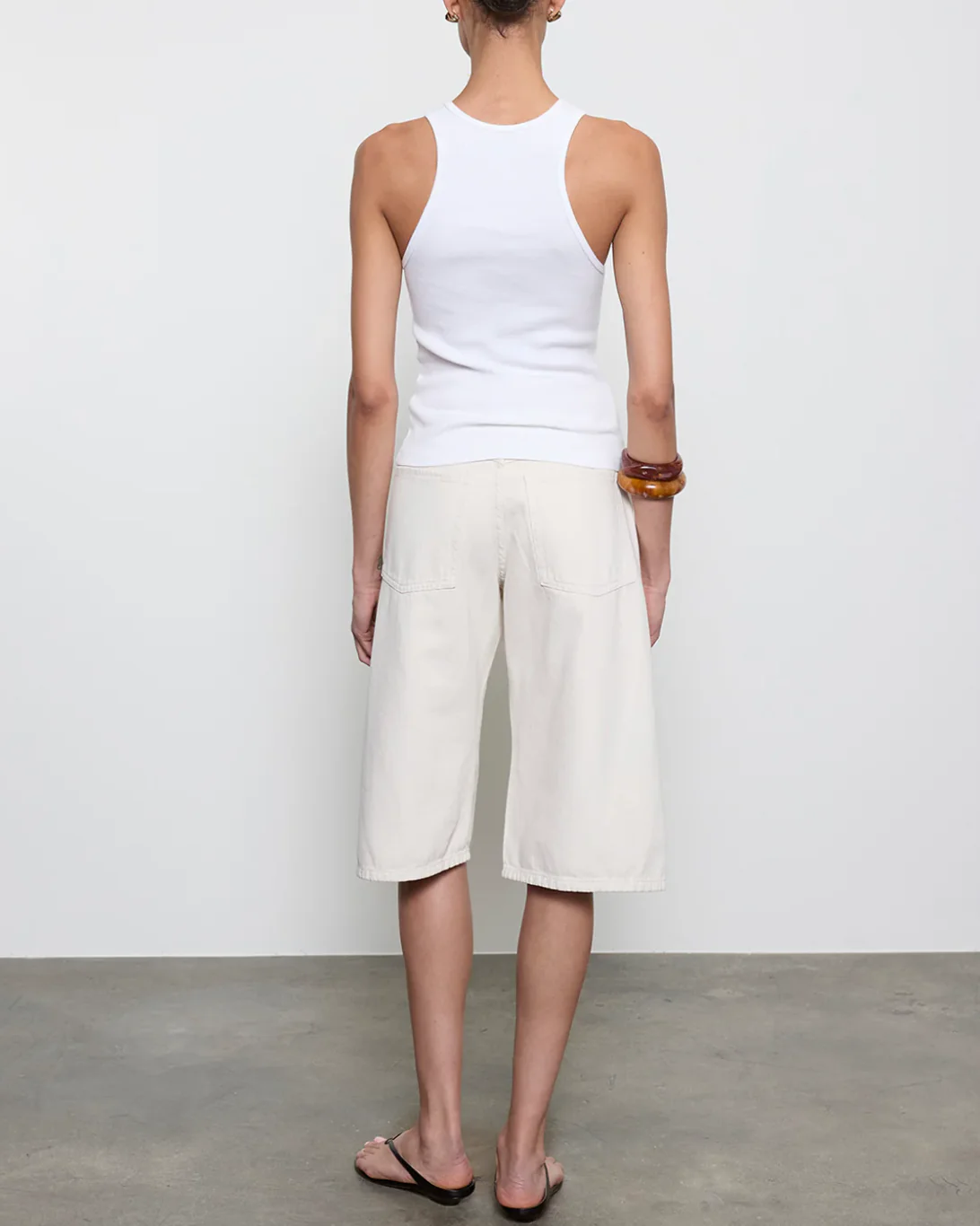 Cotton Rib Boy Tank | White - Image 2