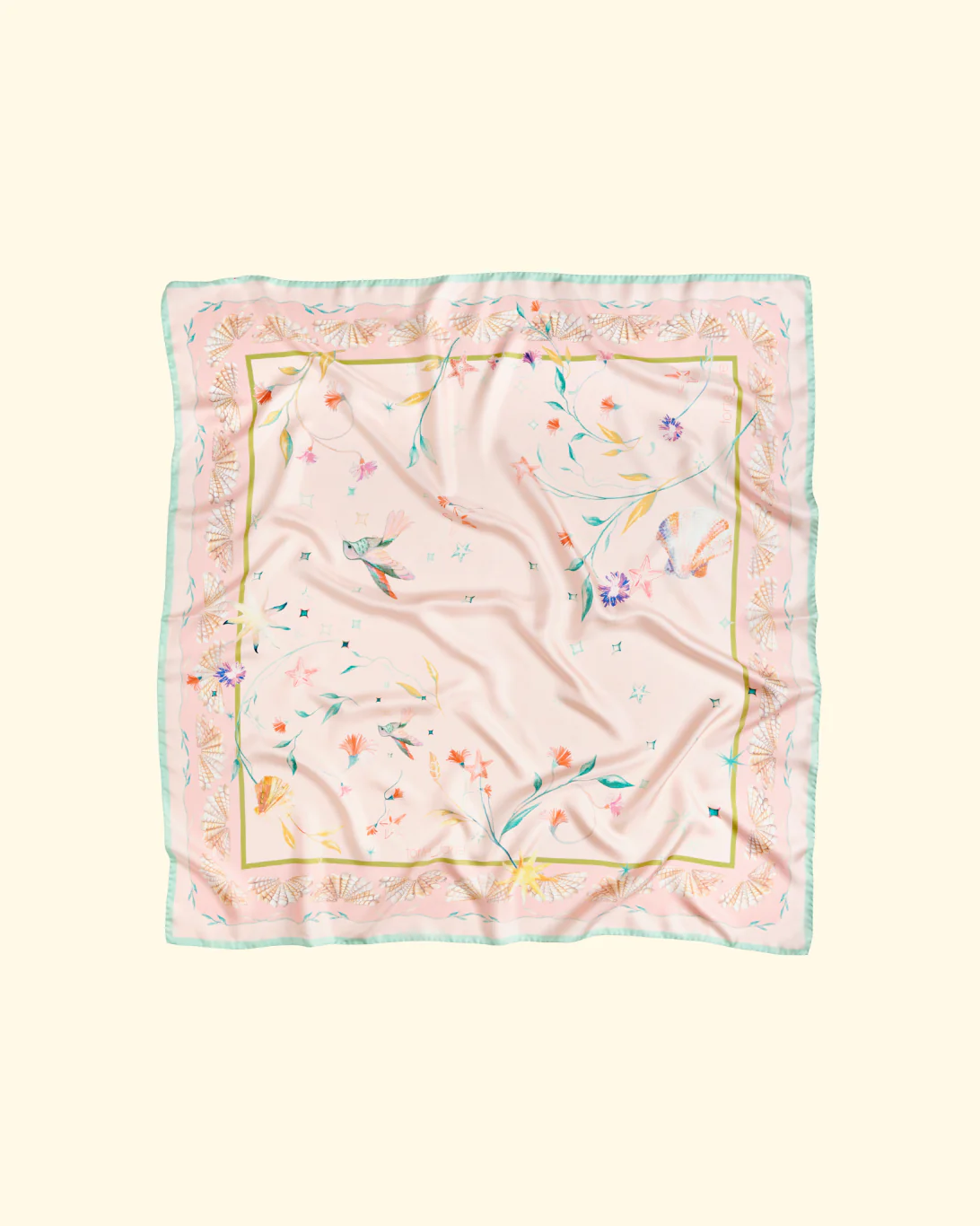 "Deliverance" Print Twill Foulard | Roseo