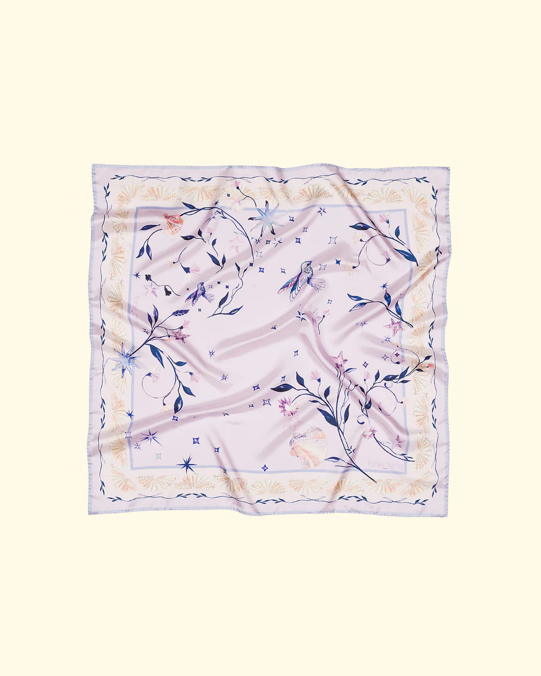 "Deliverance" Print Twill Foulard | Sweet