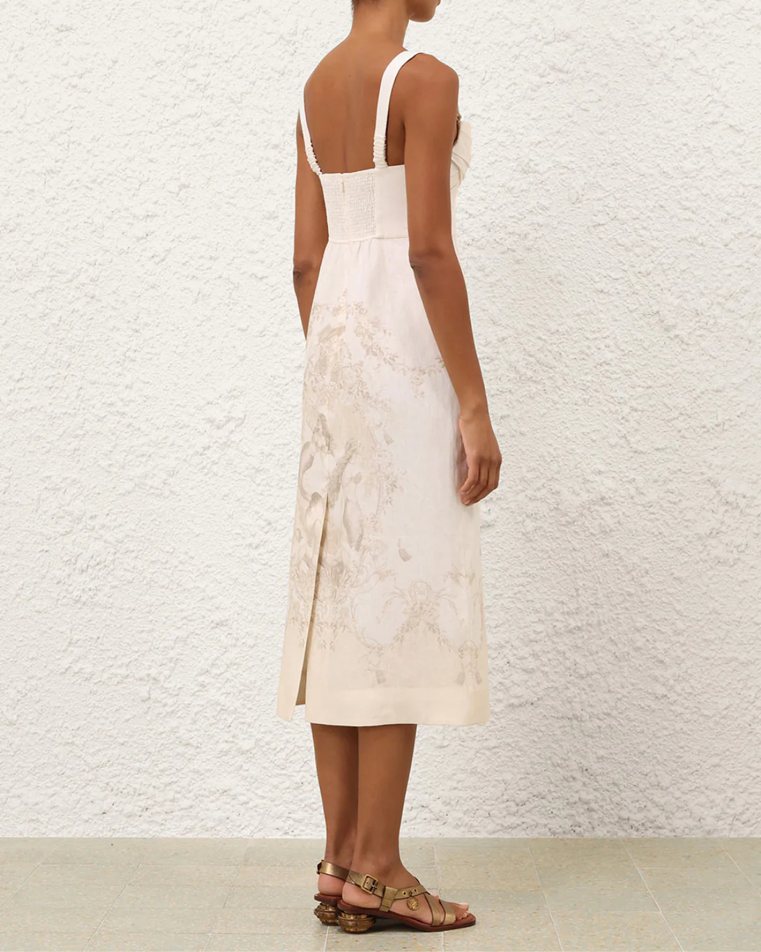 Drape Midi Dress | Mermaid Toile - Image 4
