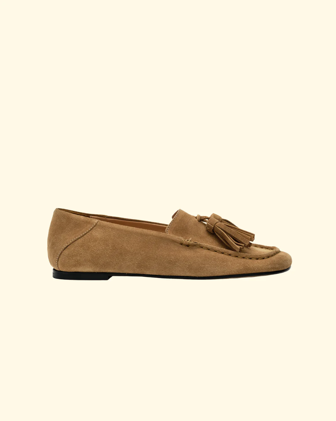 Drew Loafer Tassle | Caramel Suede